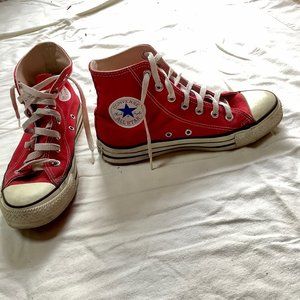 Red High-top Converse